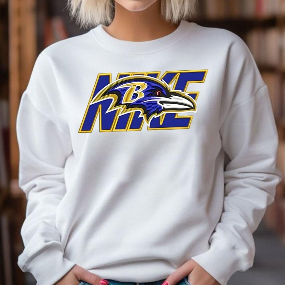 Baltimore Ravens Crewneck Sweatshirt Cozy NFL Football Team Fan Apparel 17
